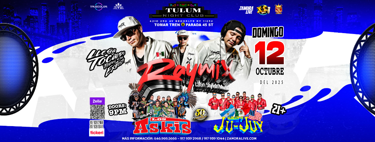 RAYMIX, LOS ASKIS Y JUJUY JUNTOS EN BROOKLYN