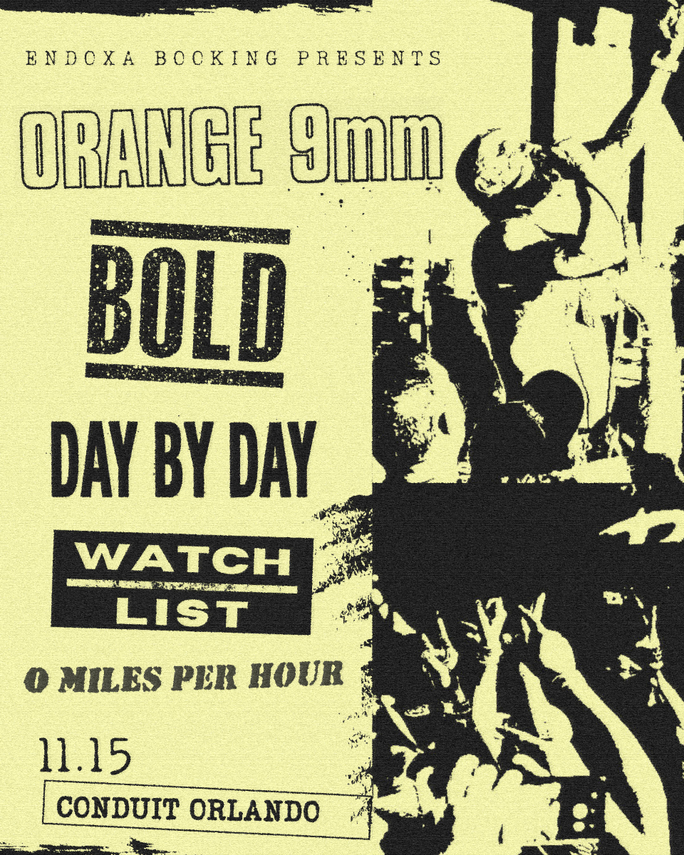 Orange 9mm, Bold, Day by Day, 0 Miles Per Hour, and Watch List in Orla...