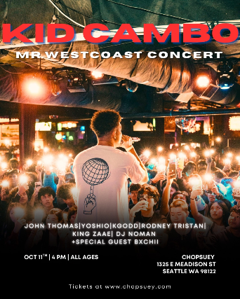 Kid Cambo: Mr. Westcoast Concert at Chop Suey – Seattle, WA