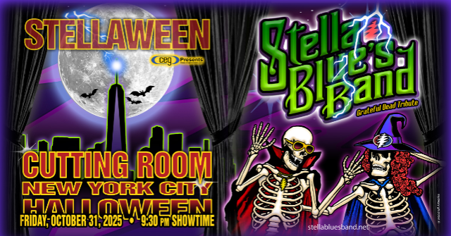 Stella Blue’s Band “Stellaween” – Grateful Dead Tribute at Cutting Room – New York, NY