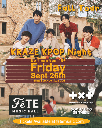 Kraze KPOP Night at Fete Music Hall – Providence, RI