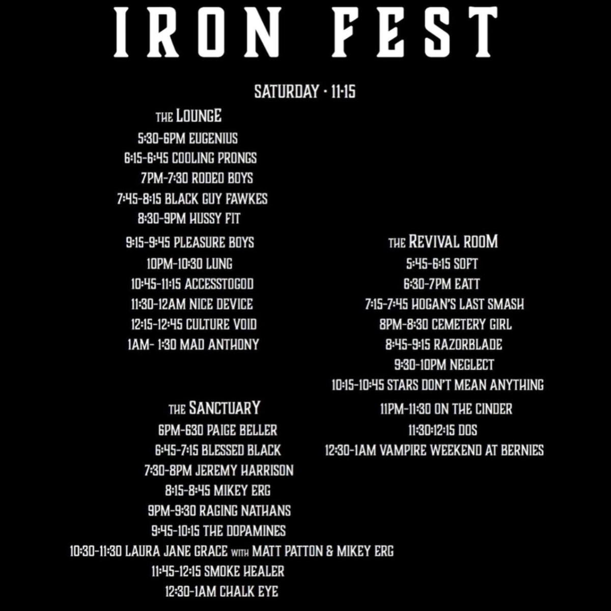 Iron Fest Night Two
