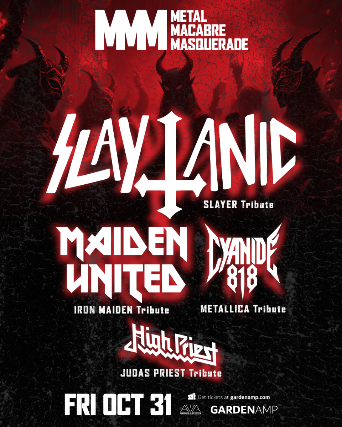 Slayer, Iron Maiden, Metallica, Judas Priest tributes – Metal Macabre Masquerade at Garden Amphitheatre – Garden Grove, CA