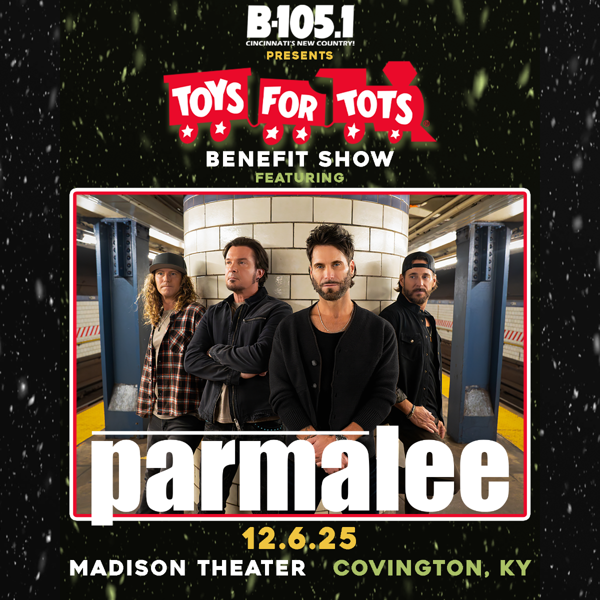 B-105.1 Presents: Parmalee - a Toys For Tots Benefit Show.