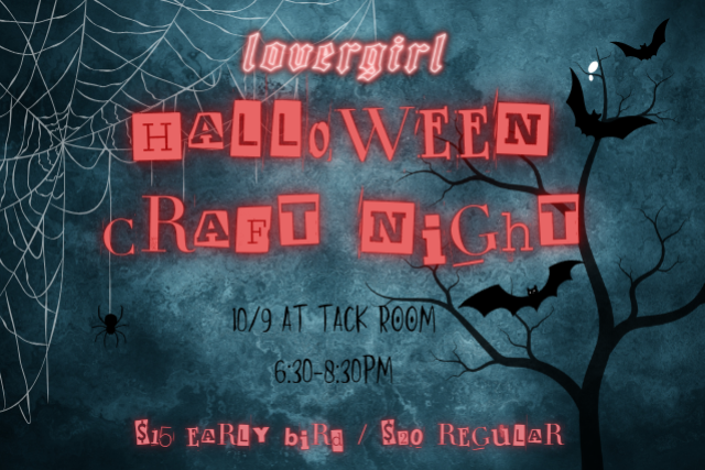 Halloween Craft Night with Lovergirl Creates at Tack Room – Chicago, IL