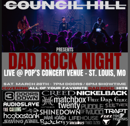 Dad Rock Night – A Tribute To 2000s Rock at Pop’s Concert Venue – Sauget, IL