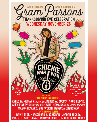 Gram Parsons Thanksgiving Eve Celebration at Chickie Wah Wah – New Orleans, LA