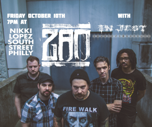 Zao, In Jest, Seven Crimson Suns at Nikki Lopez Philly – Philadelphia, PA