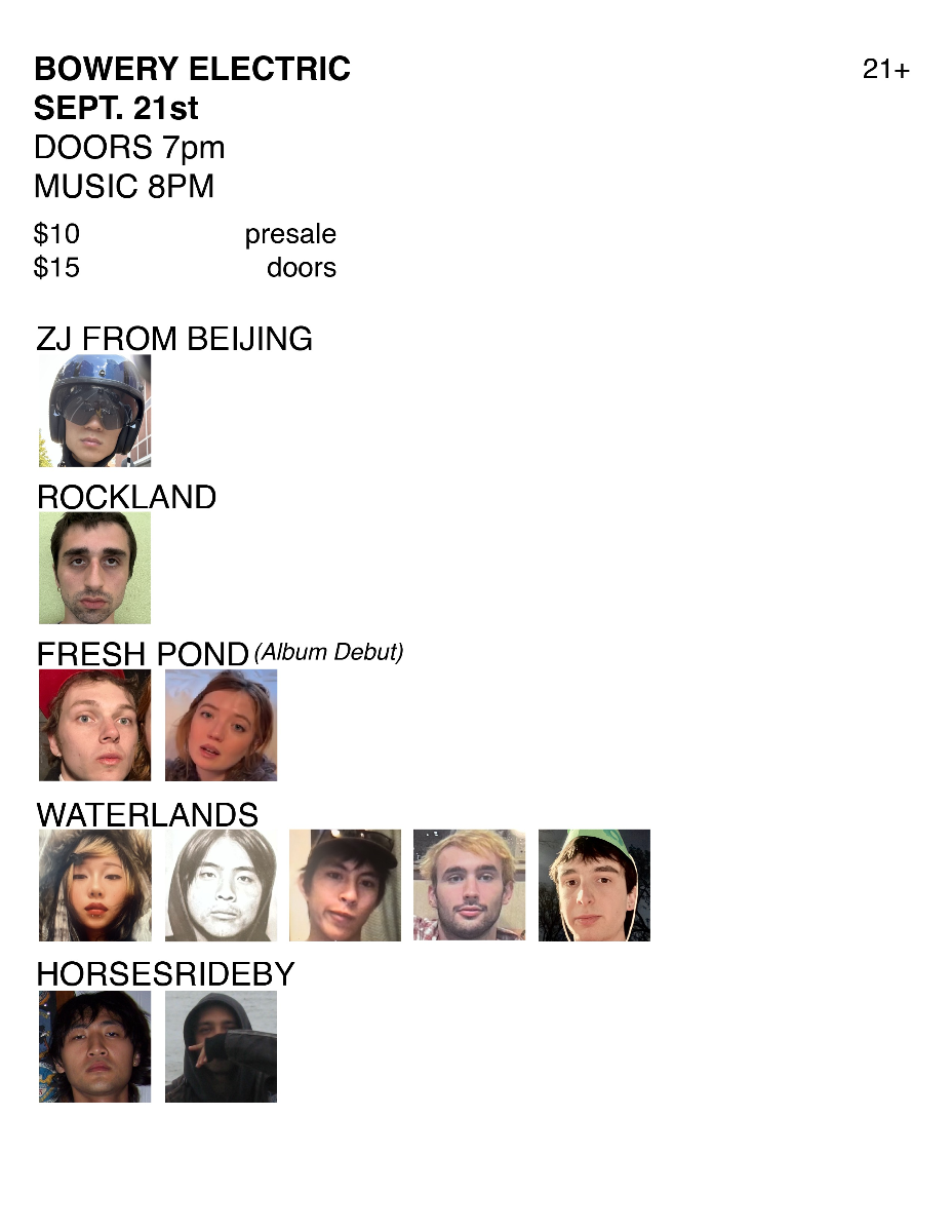 ZJ From Beijing • Waterlands • Rockland • Fresh Pond • HORSESRIDEBY