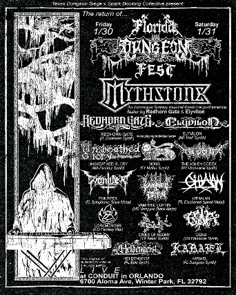 Texas Dungeon Siege x Spark Booking Collective Present: Florida Dungeon Fest II at Conduit – Winter Park, FL