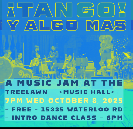 TANGO y also mas! at Treelawn Music Hall – Cleveland, OH
