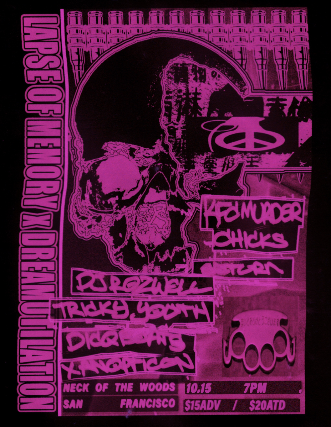 Xanopticon/ KFC Murder Chicks/ saturn/ DJ Rozwell/ Tricky Youth/ Dicqbeats at Neck of the Woods – San Francisco, CA
