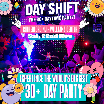 Dayshift: The 30+ Daytime Party! at Williams Center – Black Box – Rutherford – Rutherford, NJ
