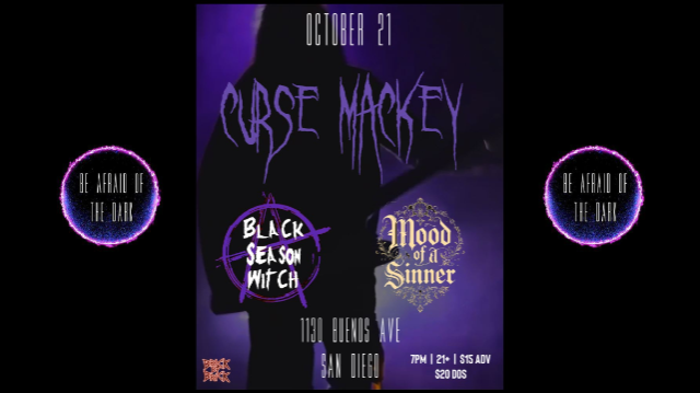 Curse Mackey with special guests at Brick by Brick at Brick By Brick – San Diego, CA