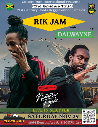 Culture Yard Presents: The Genesis Tour- Rik Jam + Dalwayne w/ Nine To Fyah