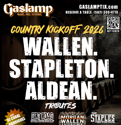 Image of COUNTRY KICKOFF 2026! With MORGAN WALLEN, CHRIS STAPLETON, and JASON ALDEAN Tributes THE MORGAN WALLEN EXPERIENCE, THE STAPLES, and DIRT ROAD Image of COUNTRY KICKOFF 2026! With MORGAN WALLEN, CHRIS STAPLETON, and JASON ALDEAN Tributes THE MORGAN WALLEN EXPERIENCE, THE STAPLES, and DIRT ROAD