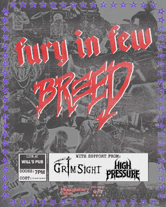 Fury In Few x BREED at Will’s Pub – Orlando, FL