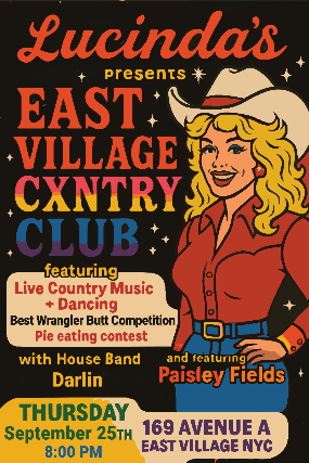 The Paisley Fields, Darlin at Lucinda’s – New York, NY