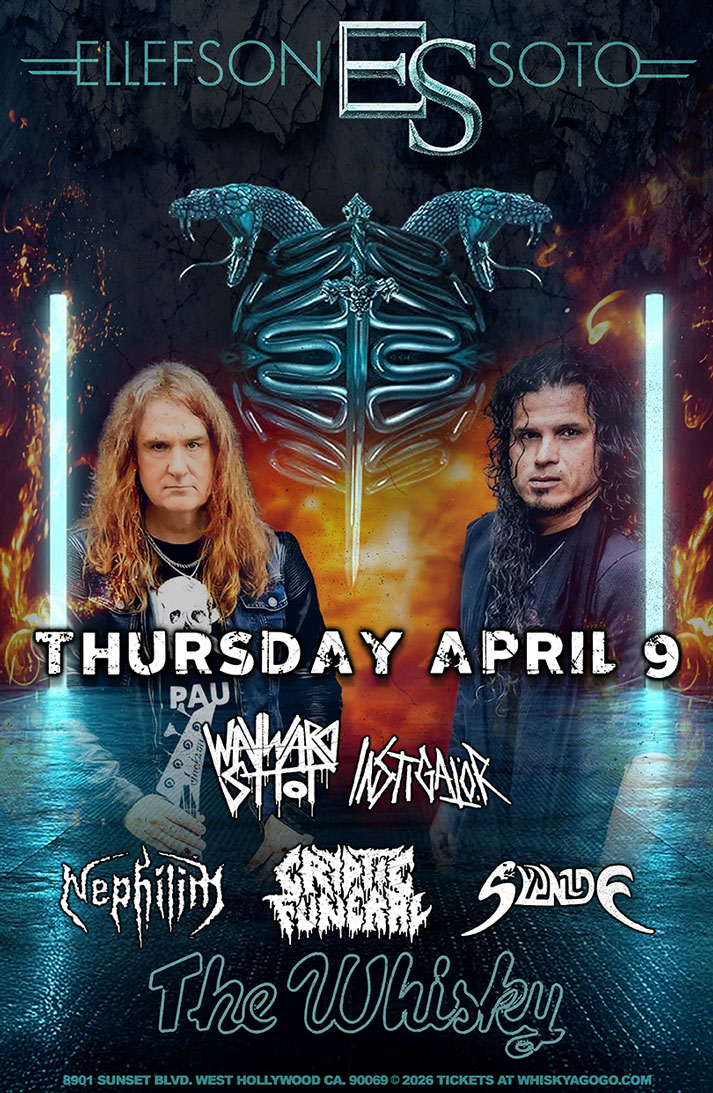 Ellefson-Soto, Wayward Shot, Instigator, Nephilim, Cryptic Funeral, Syanide