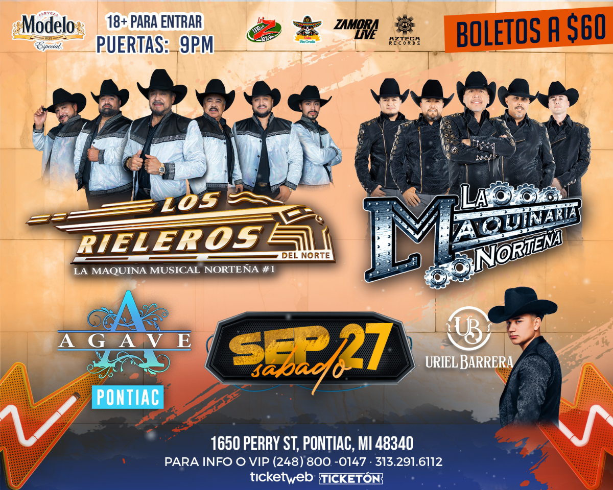 Los Rieleros en Pontiac