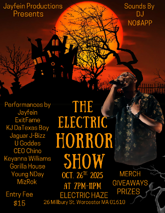 Jayfein Productions Presents: The Electric Horror Show at Electric Haze – Worcester, MA