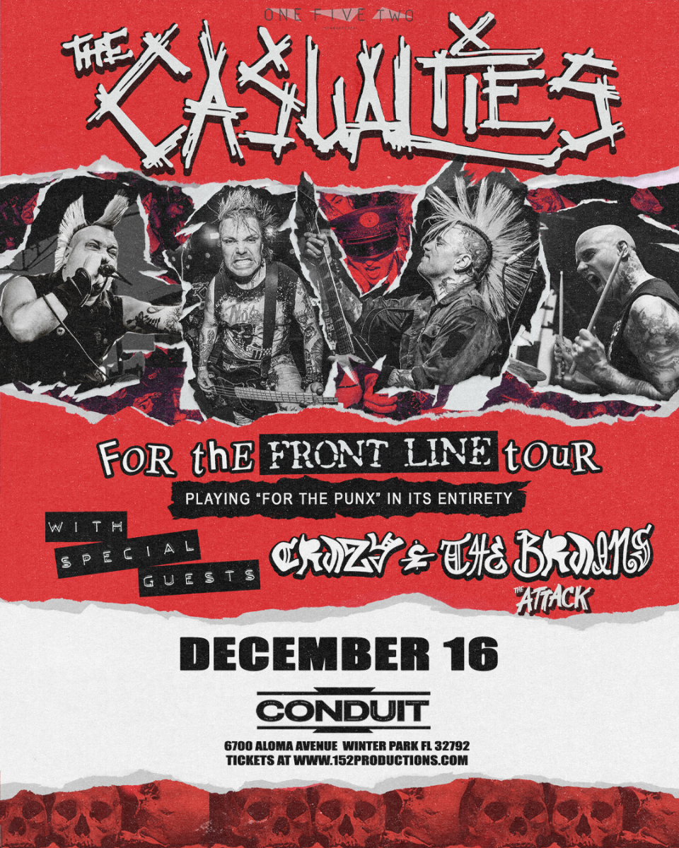 152 Productions Presents: The Casualties, Crazy & The Brains, and The Attack