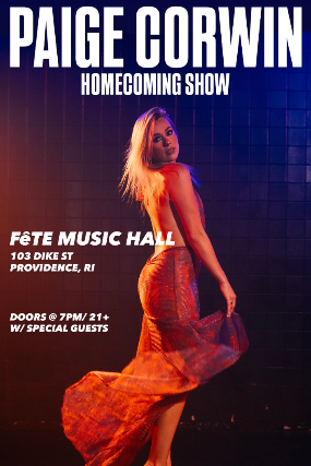 Paige Corwin at Fete Music Hall – Providence, RI