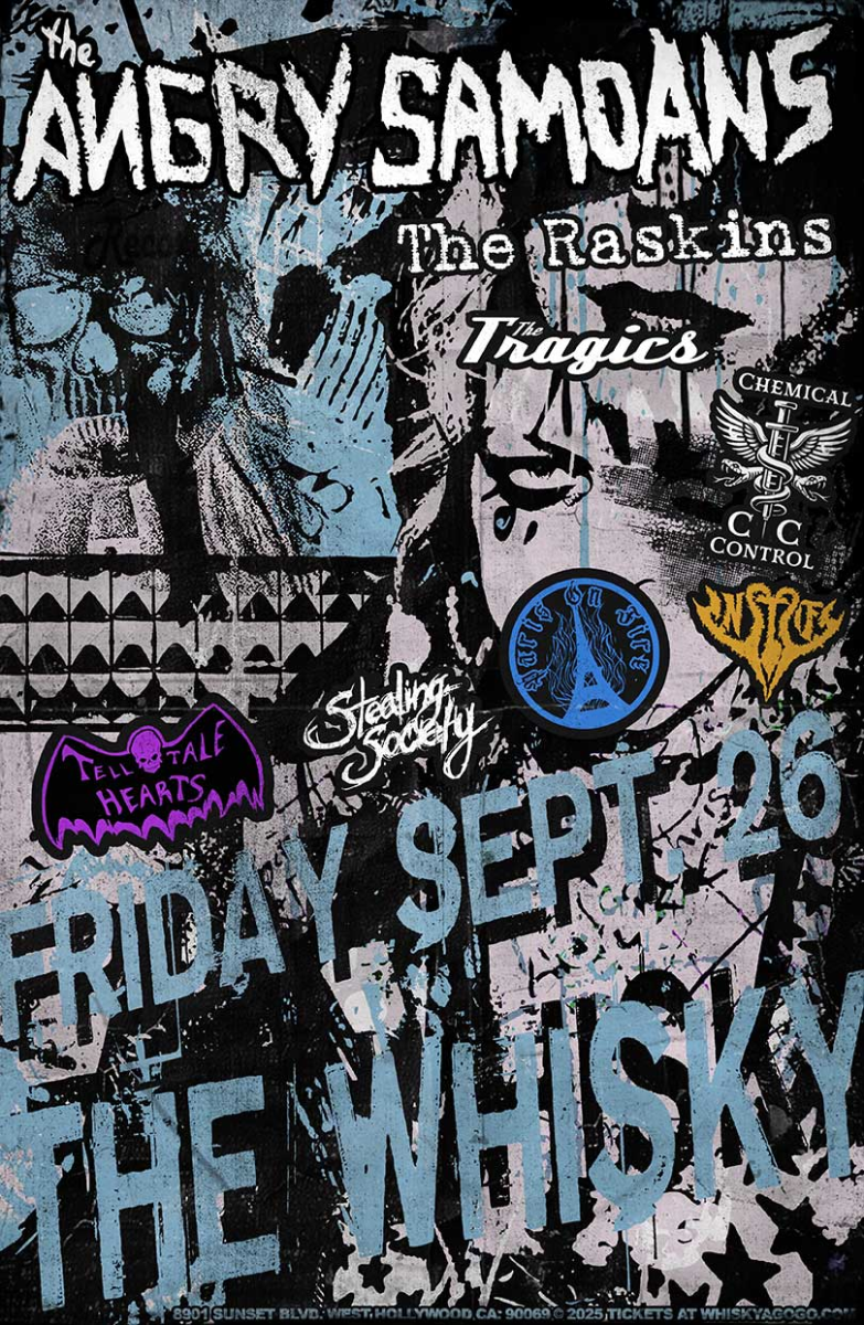 Angry Samoans, The Raskins, Tell Tale Hearts, Stealing Society, The Tragics