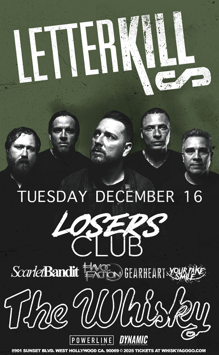 Letter Kills, LOSERSCLUBNY, Scarlet Bandit, Havoc Faction, Gearheart, Your Fake Smile