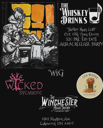 The Whiskey Drinks Album Release Show at The Winchester – Lakewood, OH