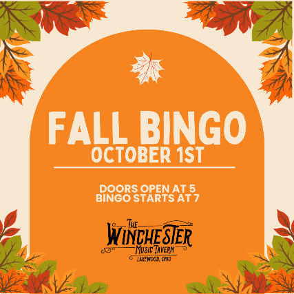 FALL BINGO! at The Winchester – Lakewood, OH