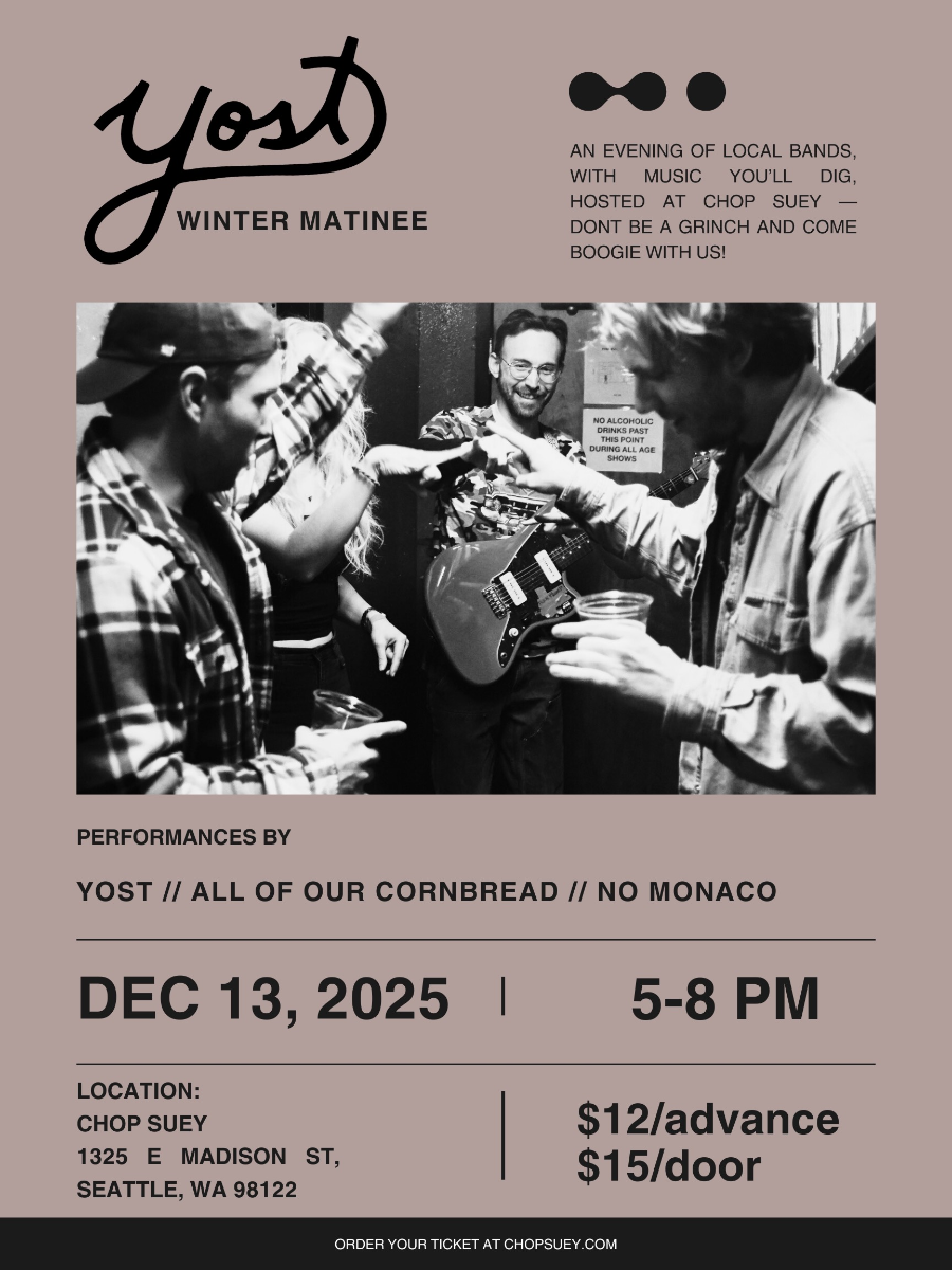 Event Image - Yost, All of Our Cornbread, No Monaco