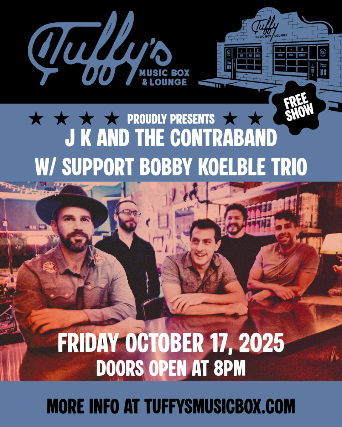 FREE SHOW: J K and the Contraband and the Bobby Koelble Trio
