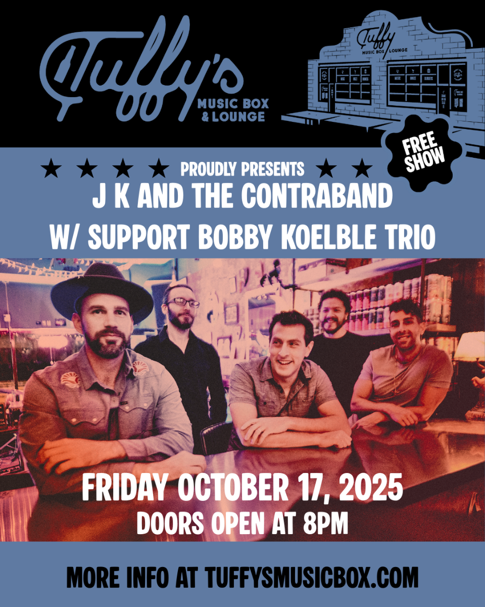 FREE SHOW: J K and the Contraband and the Bobby Koelble Trio