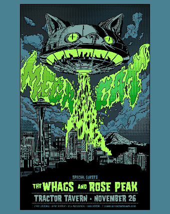 Cloudbreak Presents: mega cat & The Whags w/ Rose Peak at Tractor – Seattle, WA