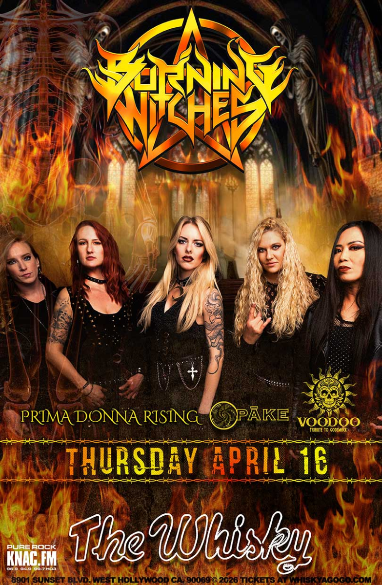Burning Witches, Prima Donna Rising, Illusions of Grandeur, Opake, Celestial Force, SINNAMONROLL, Voodoo (Godsmack Tribute)