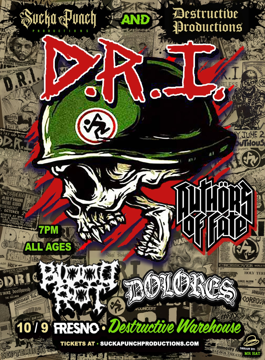 D.R.I LIVE IN FRESNO AT DESTRUCTIVE WAREHOUSE