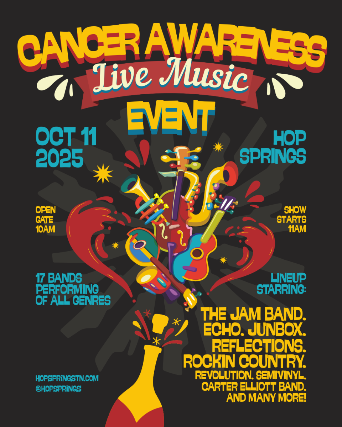Boro Fest’s Cancer Awareness Live Music Event at Hop Springs – Murfreesboro, TN