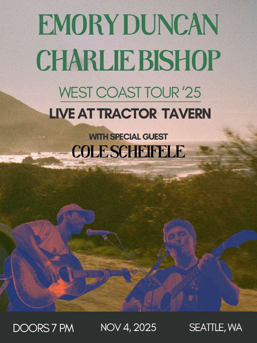 Cole Scheifele, Emory Duncan, Charlie Bishop (seated)