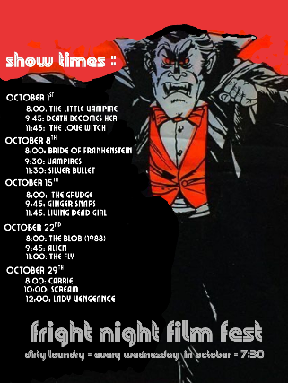 Fright Night Film Fest at Dirty Laundry – Orlando, FL