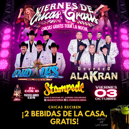 Viernes de Chicas Gratis Toda La Noche!