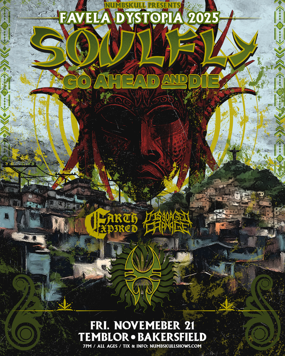 SOULFLY Favela Dystopia Tour 2025 with Go Ahead And Die