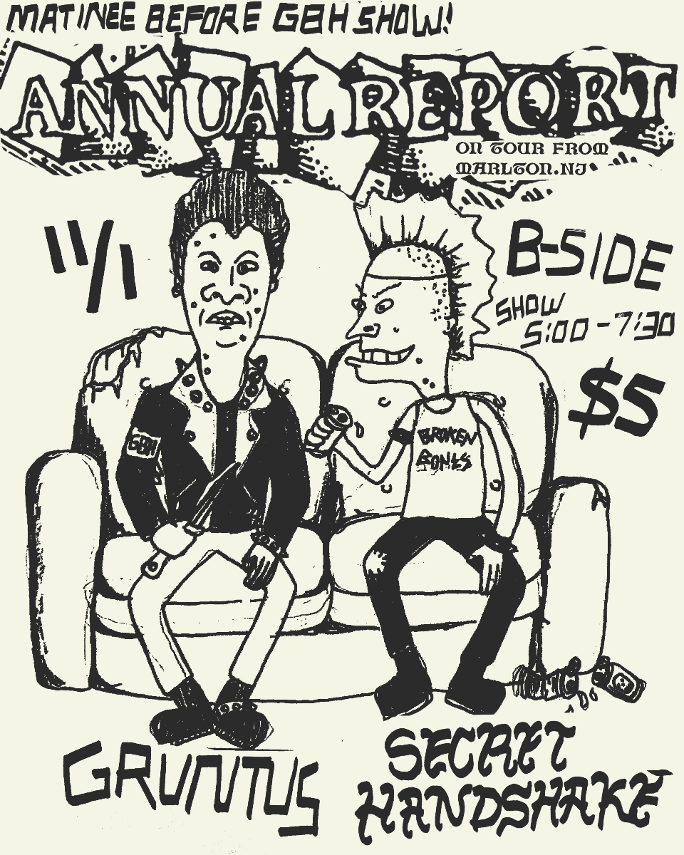 GBH Pre-Party with Annual Report (NJ), Gruntus, and Secret Handshake LIVE at the B-Side!