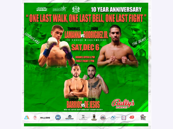 image of One Night Only: LaManna’s Final Fight & Rising Star Promotions’ 10-Year Anniversary image of One Night Only: LaManna’s Final Fight & Rising Star Promotions’ 10-Year Anniversary