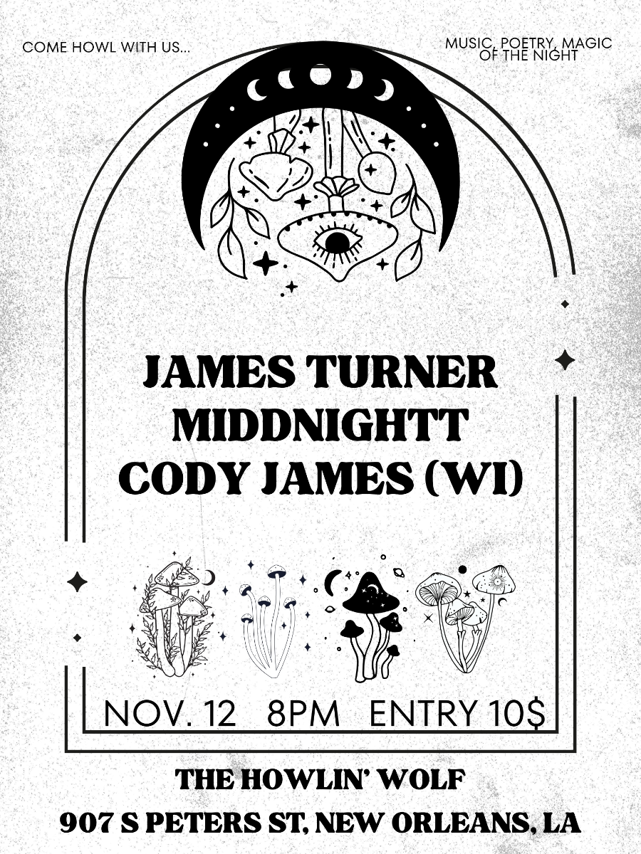 Cody James w/ Soultru, Middnight & James Turner Group