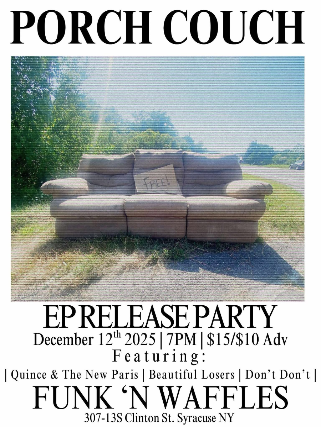 PORCH COUCH W/S/G QUINCE AND THE NEW PARIS +DON