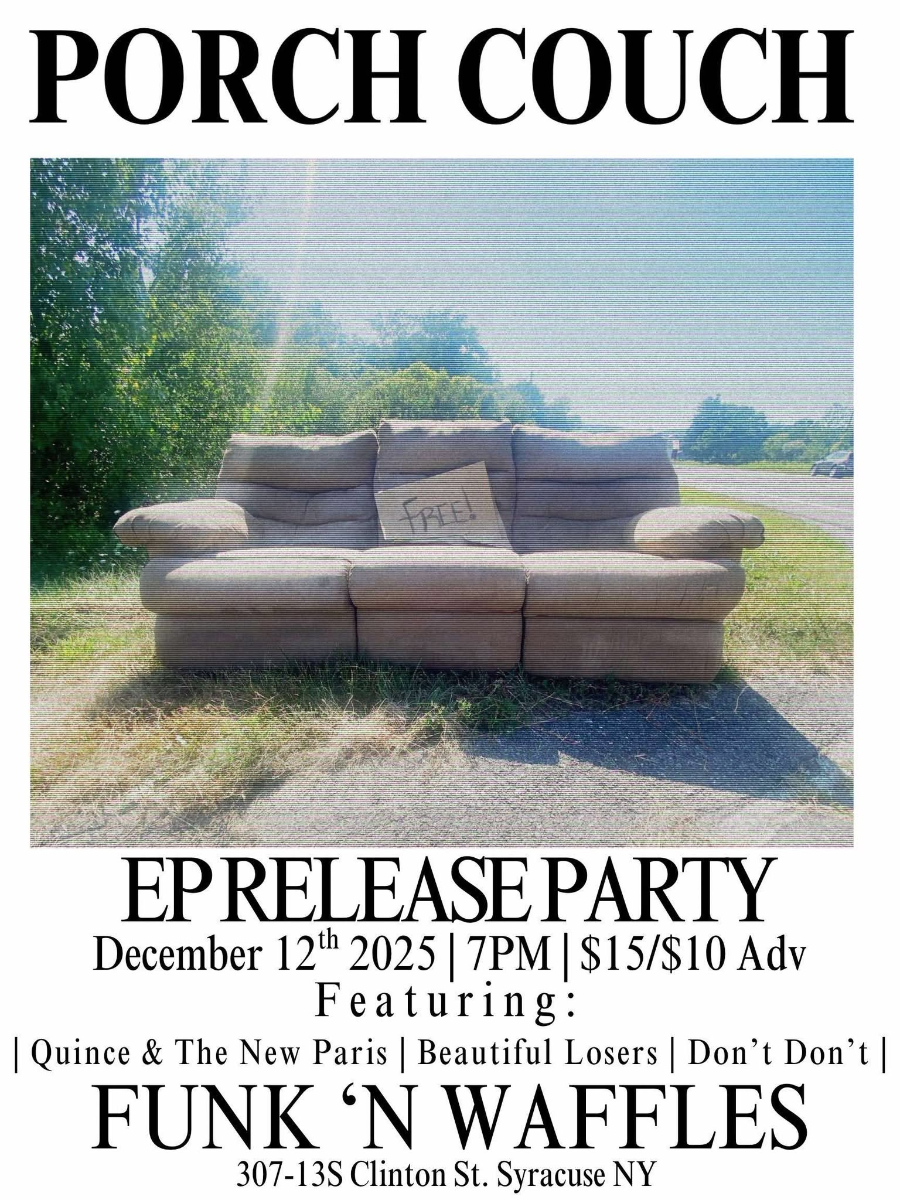 PORCH COUCH W/S/G QUINCE AND THE NEW PARIS +DON'T DON'T + BEAUTIFUL LOSERS