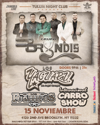 GRUPO BRYNDIS, YAGUARU, LOS FUGITIVOS Y CARRO SHOW JUNTOS EN BROOKLYN!