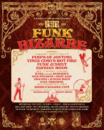 NYE 2026 ~ Funk Bizarre w/ Pimps of Joytime