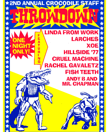 Image of THE CROCODILE ALL-STAFF THROWDOWN Image of THE CROCODILE ALL-STAFF THROWDOWN